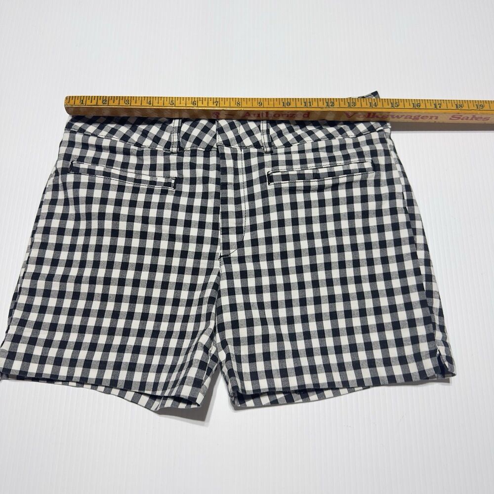 Anthropologie Women’s Size 27 Picnic Gingham Shorts Black / White Preppy - Picture 8 of 11